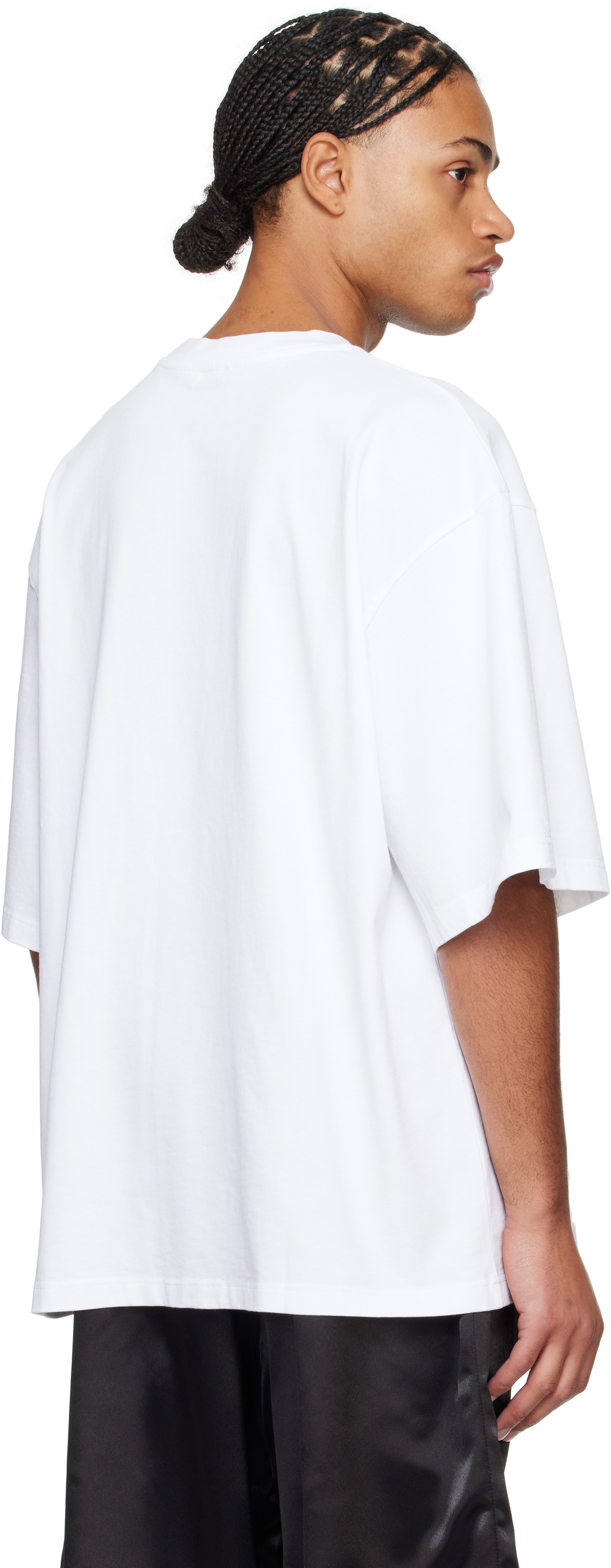ABRA SSENSE Exclusive White Crewneck 'Office Girl' T-shirt