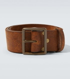 RRL Jones distressed leather belt