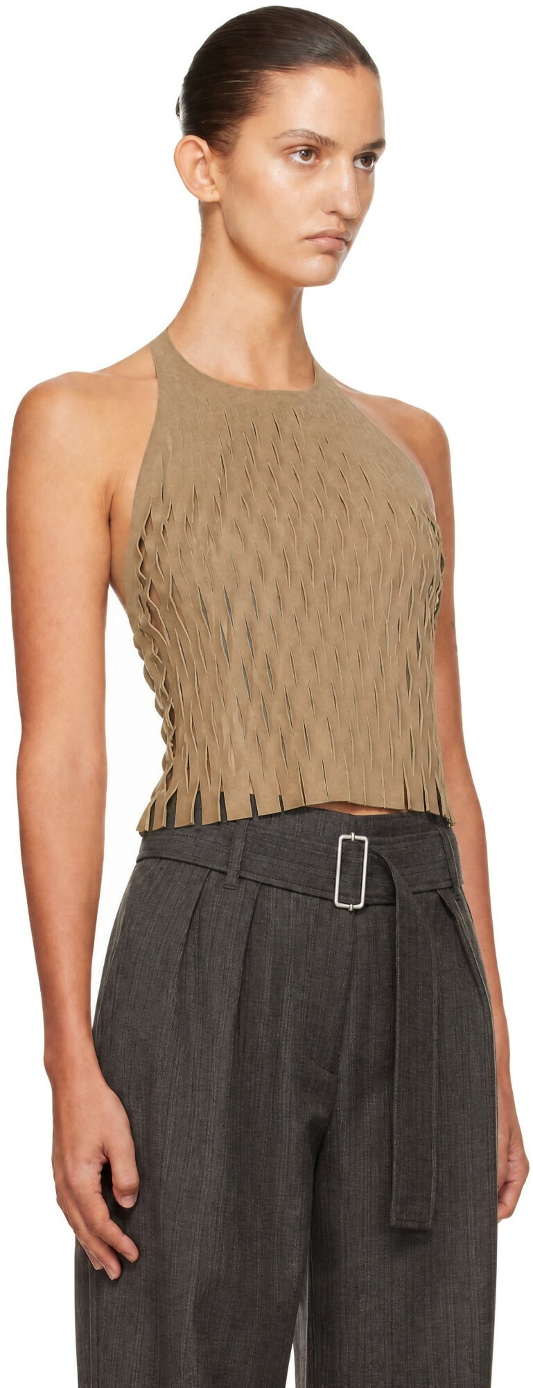 OUR LEGACY Beige Cut Apron Top