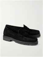 G.H. Bass & Co. - Weejun 90 Larson Suede Penny Loafers - Black