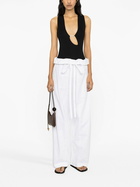 Matteau White Fisherman Drawstring Wide-Leg Trousers