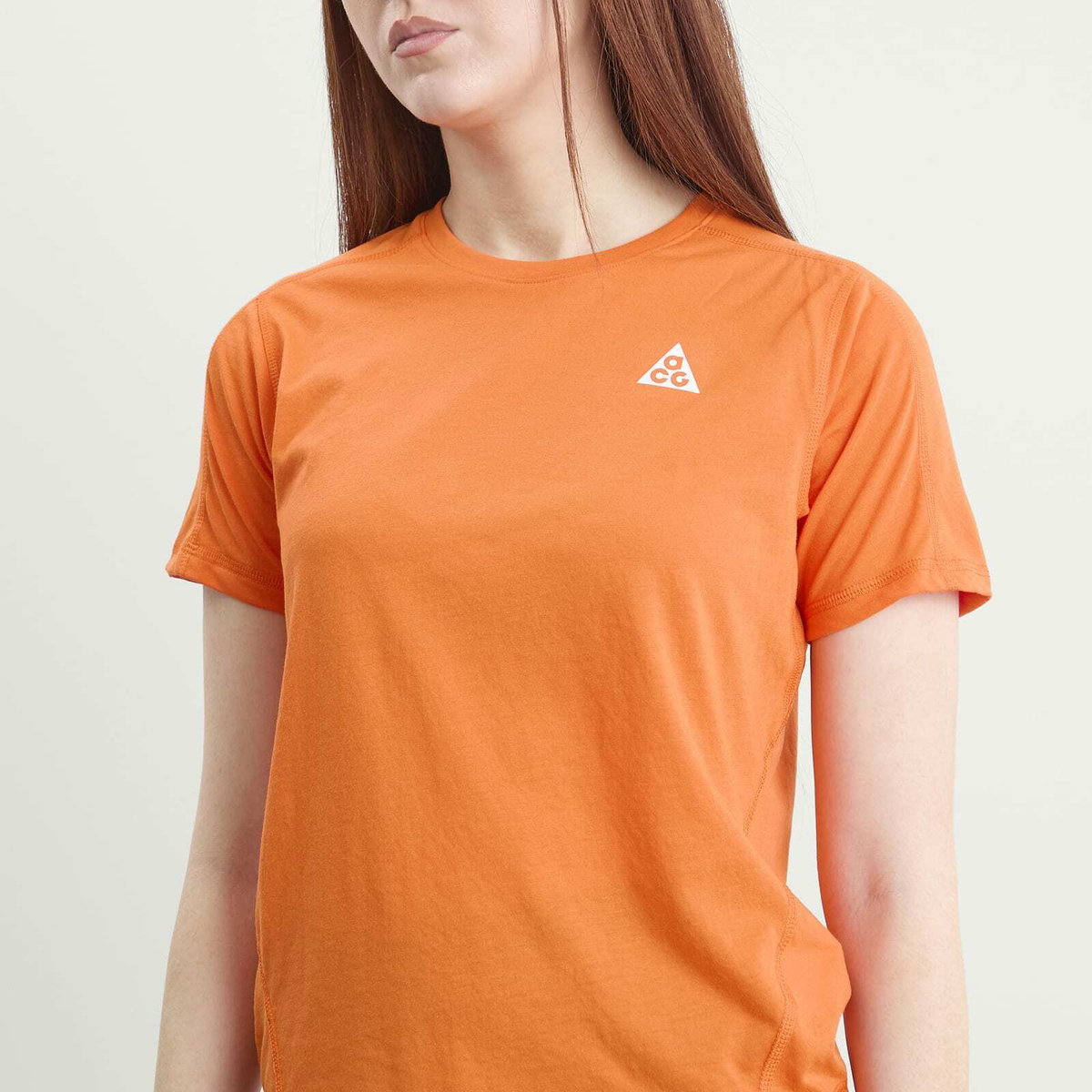 Nike Women's ACG Trail Short Sleeve T-Shirt in Safety Orange