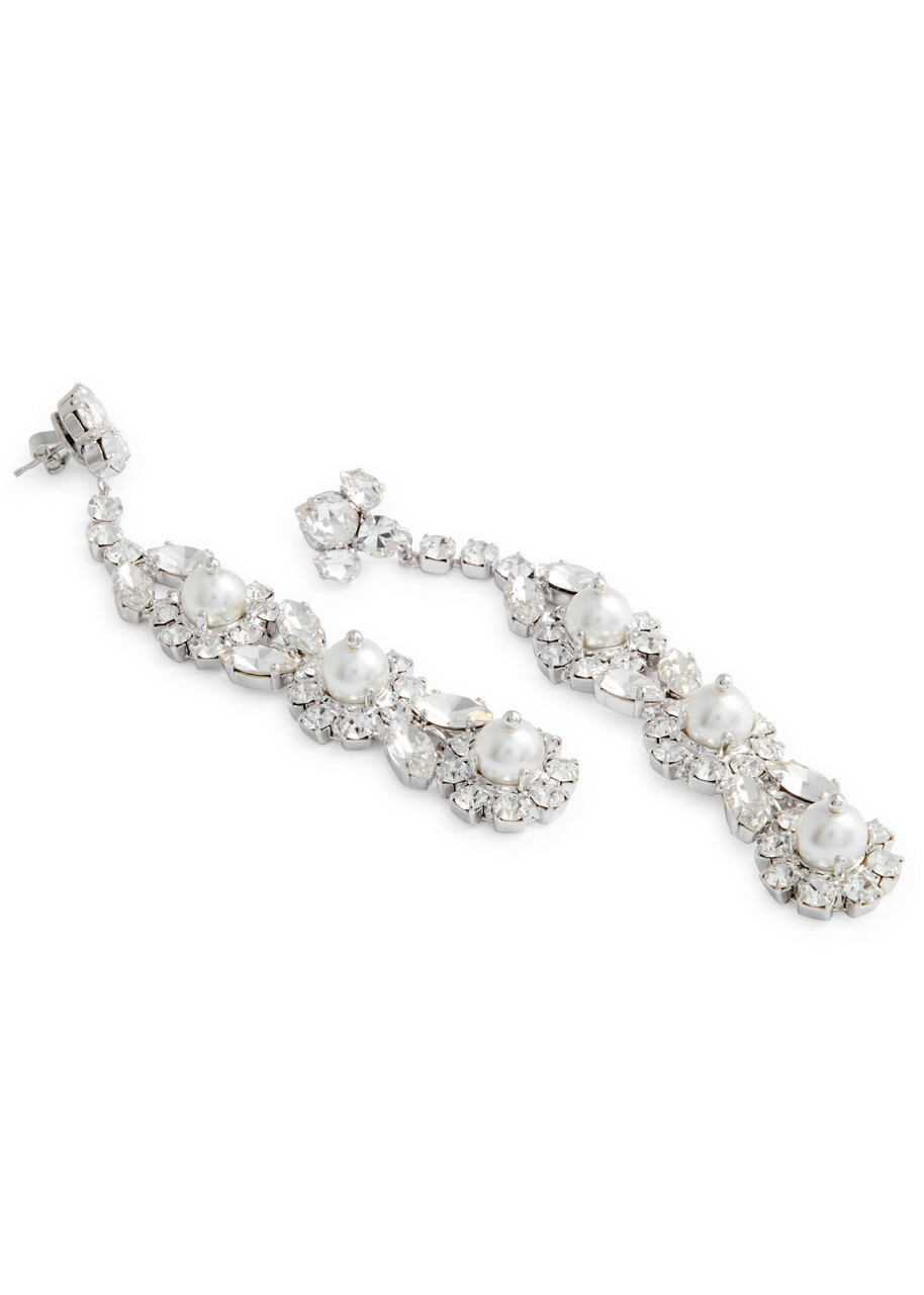 Simone Rocha Pearl and Crystal-embellished Drop Earrings - One Size