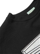 ARIES - Biology Printed Cotton-Jersey T-Shirt - Black