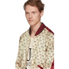 Gucci Off-White All Over Logo Bomber Jacket