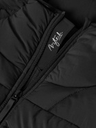 Aztech Mountain - Slim-Fit Stretch-Jersey Trimmed Quilted Shell Down Jacket - Black