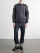 Thom Browne - 4-Bar Stripe Cotton-Jersey Sweatshirt - Gray