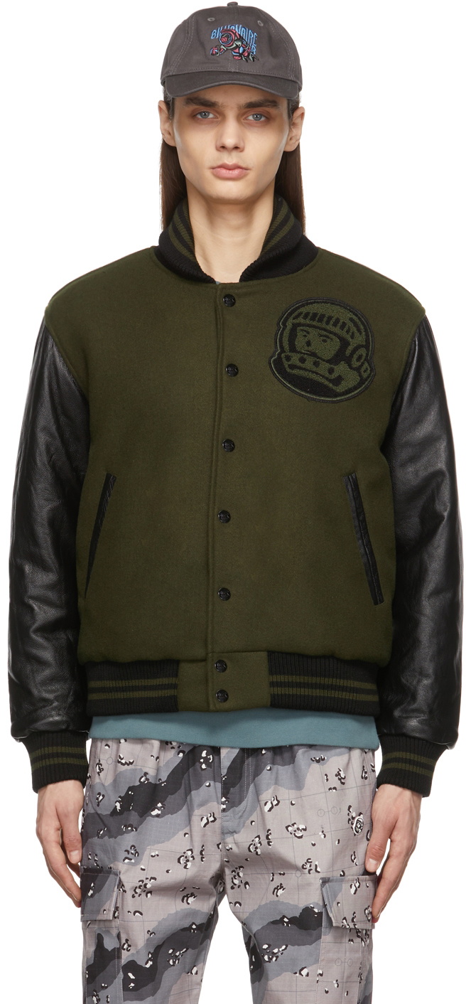 Billionaire Boys Club Khaki Black Astro Varsity Bomber Jacket Billionaire Boys Club