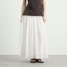 Róhe Women's Rohe Pleated cotton muslin skirt in Optic White