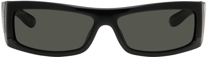 Photo: Gucci Black Rectangular Sunglasses