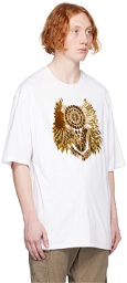 Balmain White Feather T-Shirt