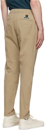 PS by Paul Smith Beige Cotton Drawstring Trousers