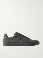 Maison Margiela - Replica Blackboard-Effect Leather Sneakers - Black