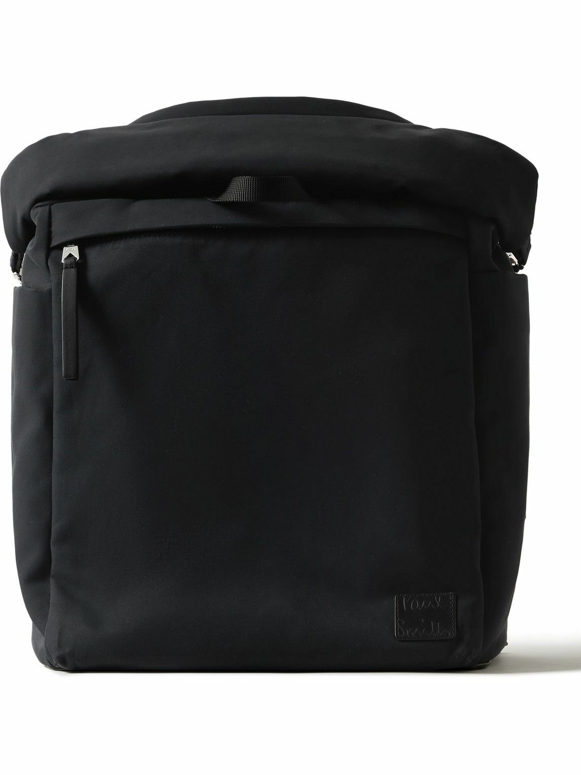 Photo: Paul Smith - Leather-Trimmed Cotton-Blend Canvas Backpack
