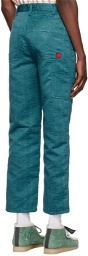 Clot Blue Polyester Pants
