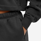 Good American Women's Brushed Fleece Wide Leg Sweat Pant in Black