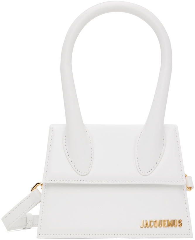 Photo: JACQUEMUS White Les Classiques 'Le Chiquito moyen' Bag