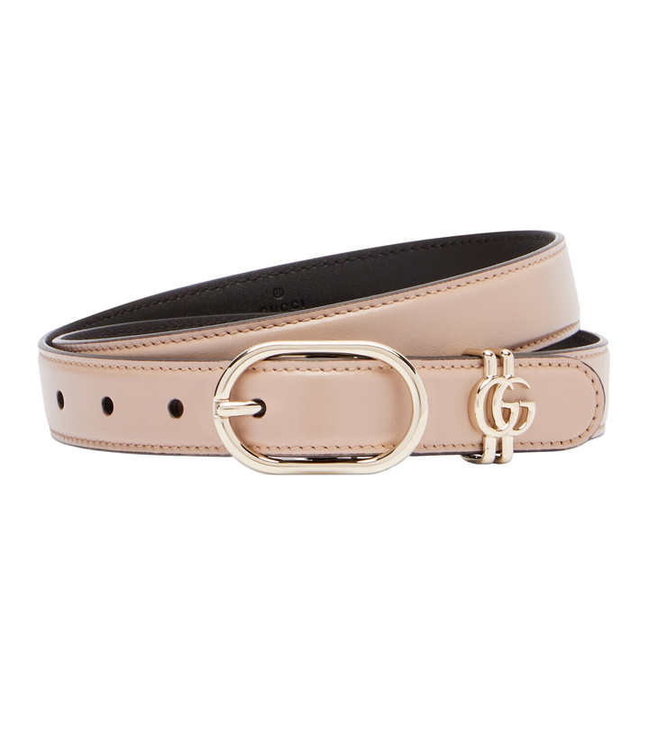 GUCCI WOMENS BROWN LEATHER & DENIM SQUARE BUCKLE BELT sz 70 NEW Authentic Gucci Brown Leather & Denim Square Buckle Belt Gucci main image 3