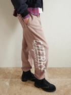 Cherry Los Angeles - Hollywood Tapered Printed Cotton-Fleece Sweatpants - Brown