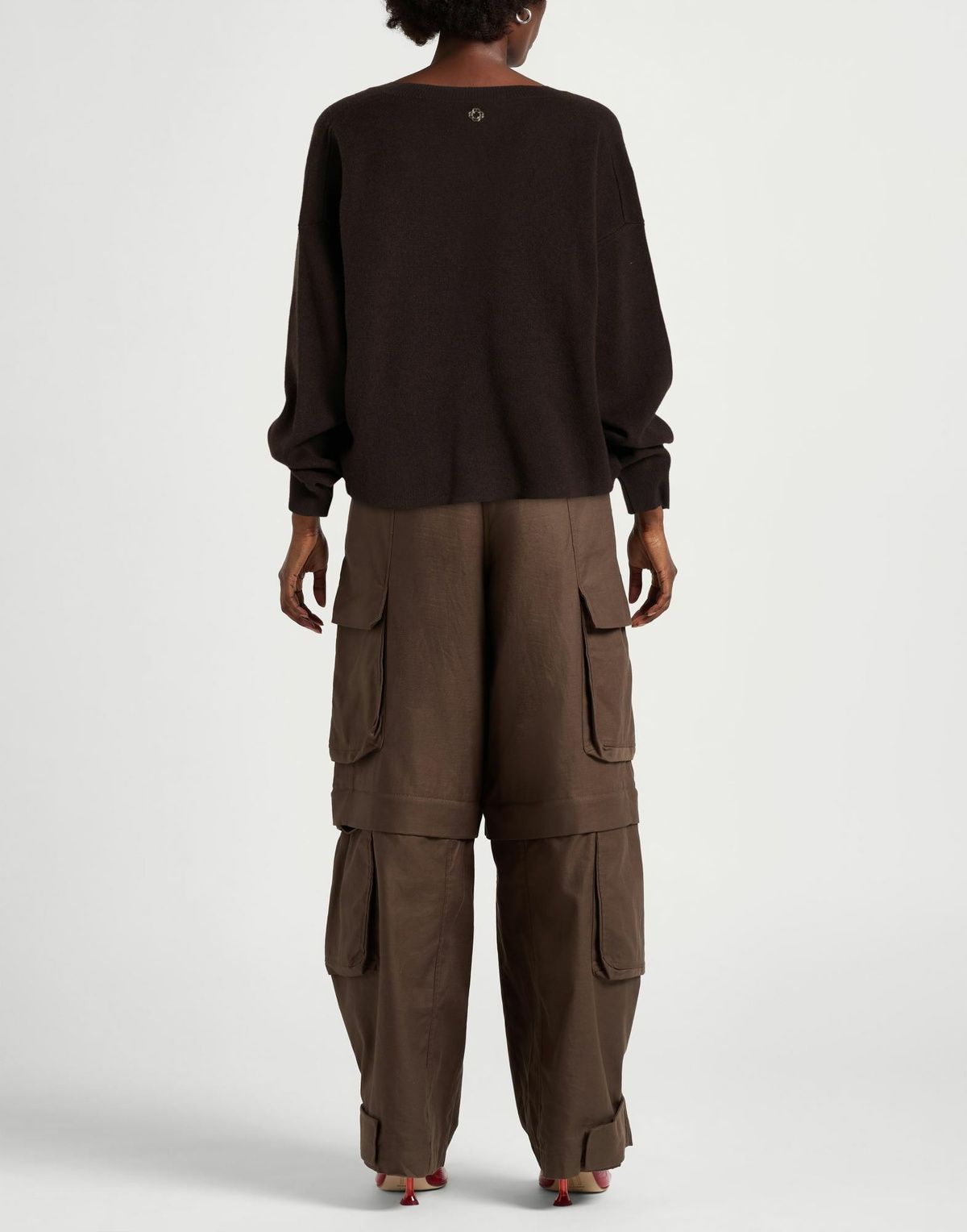 Maje Womens Sweater Dark in Brown
