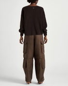 Maje Womens Sweater Dark in Brown