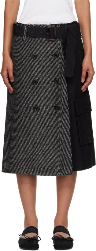 Photo: Andersson Bell Black Whitney Trench Pleats Midi Skirt