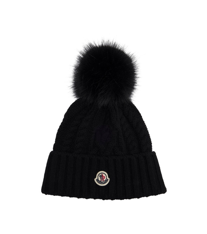 Photo: Moncler Logo wool and cashmere beanie