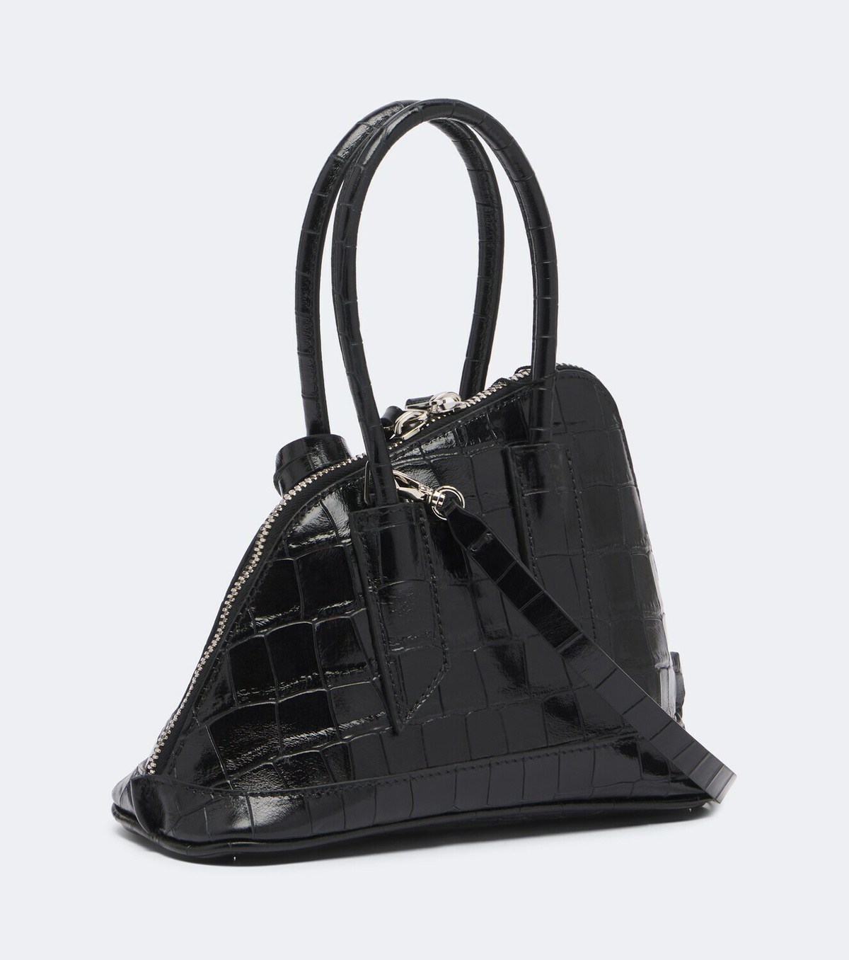 The Attico Sant Ambroeus Mini leather top-handle bag