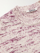 AURALEE - Resist-Dyed Cotton Sweater - Purple - 3