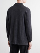Thom Sweeney - Cashmere and Silk-Blend Polo Sweater - Gray