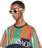 Versace White Medusa Stud Sunglasses