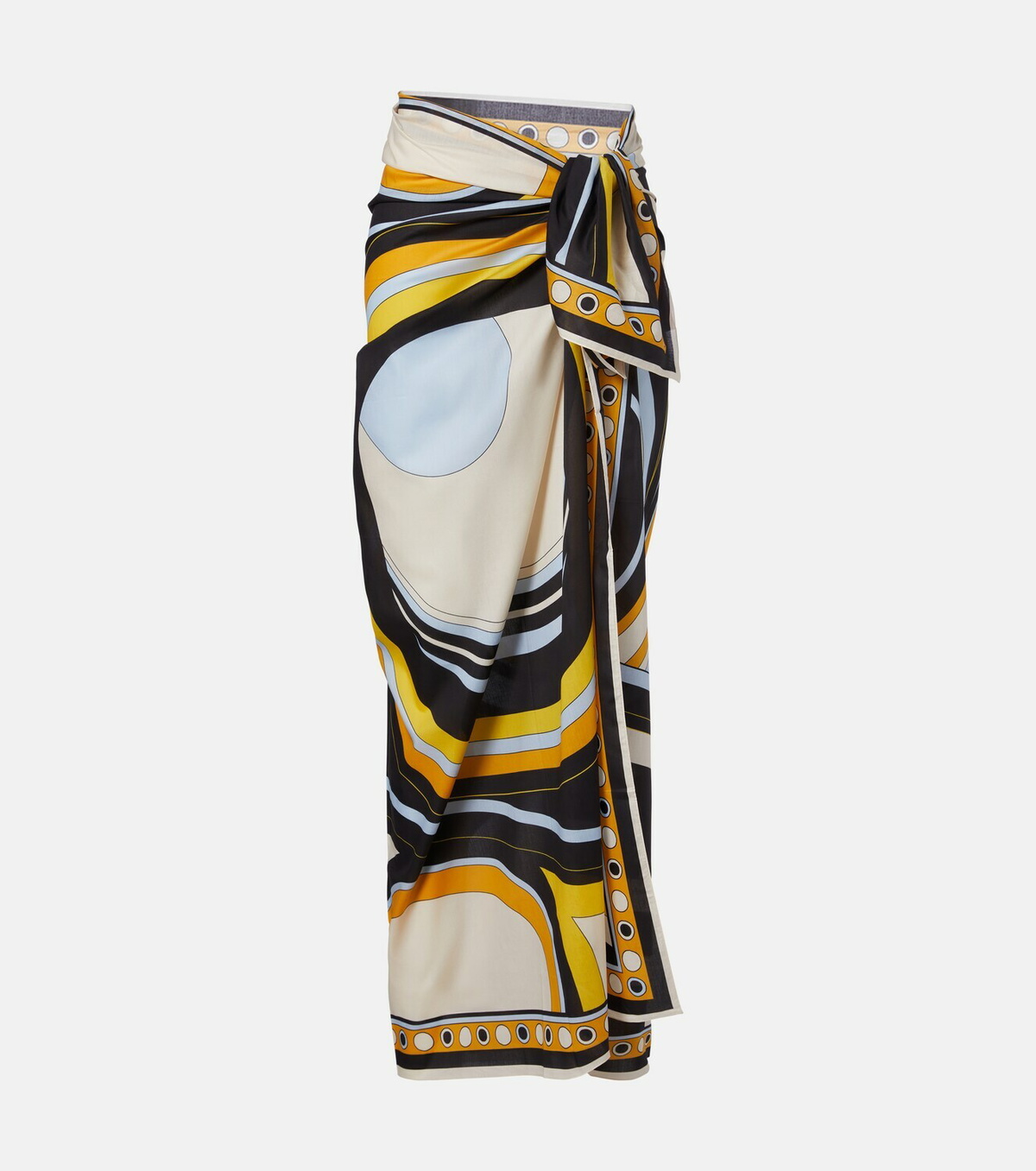 La DoubleJ Printed cotton beach cover-up