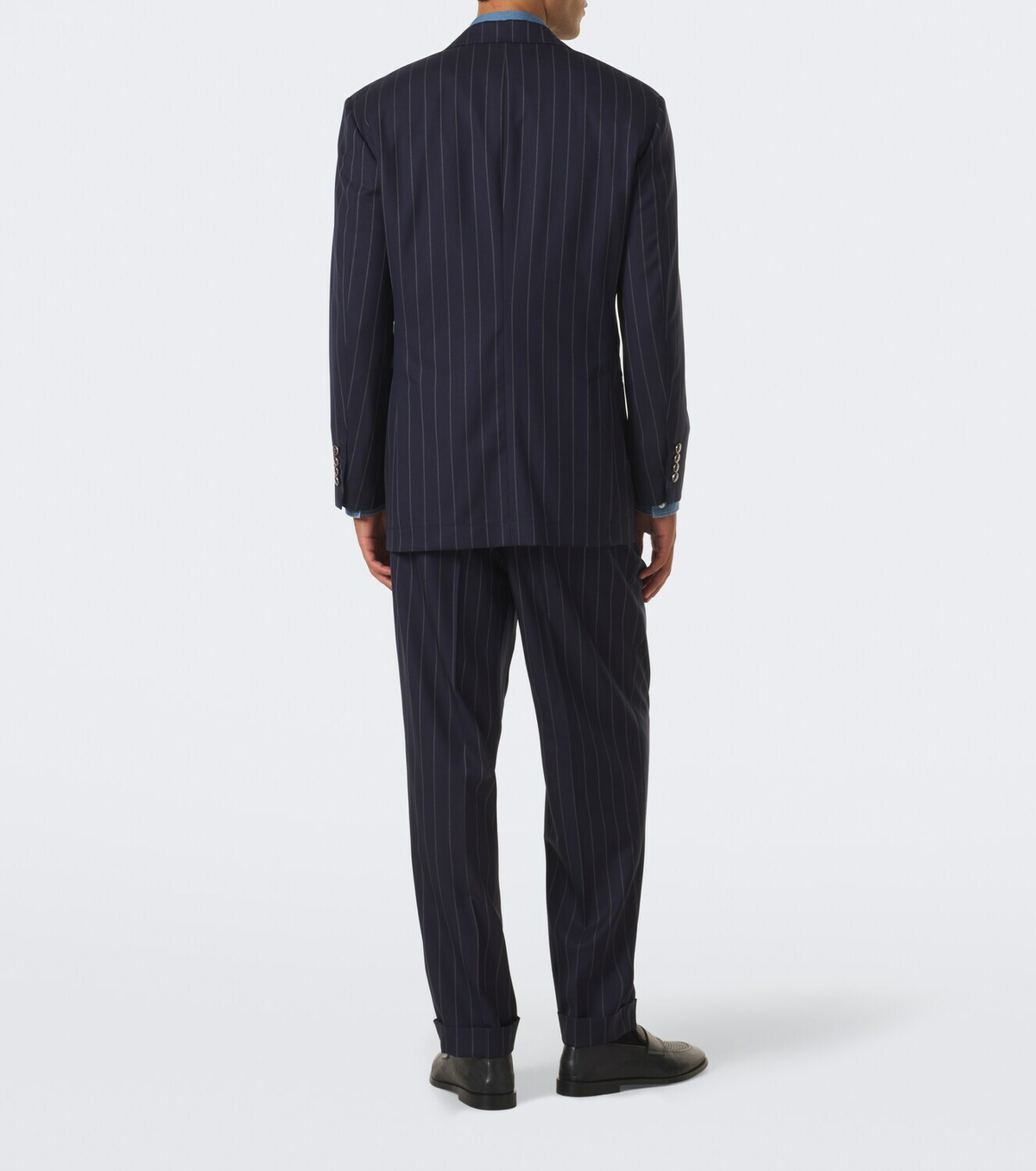 Brunello Cucinelli Chalk stripe virgin wool suit
