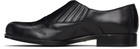 Stefan Cooke Black Perforated Slip On Loafers