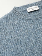 Officine Générale - Marco Ribbed Wool-Blend Sweater - Blue