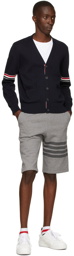 Thom Browne Grey Loopback 4-Bar Shorts