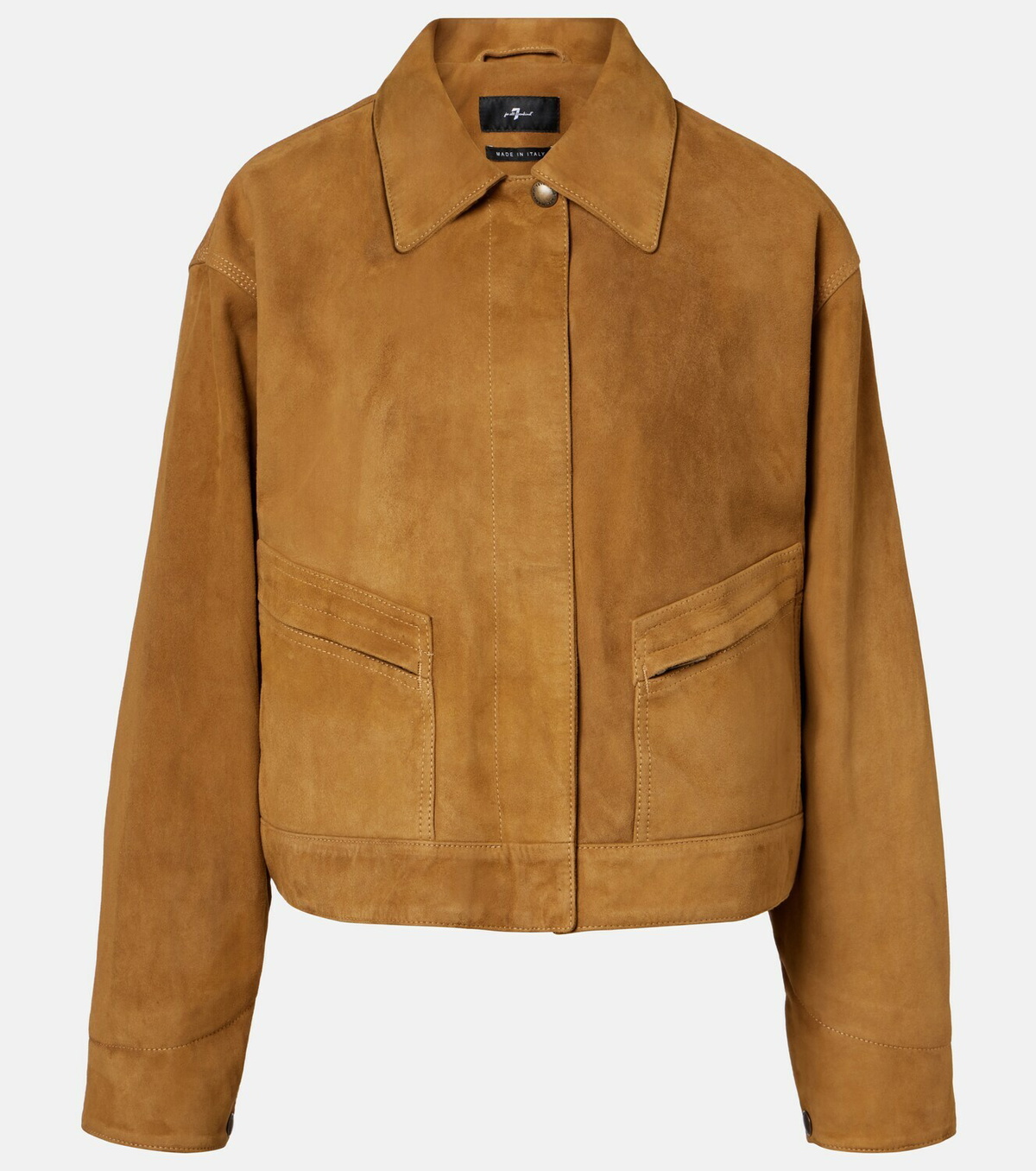 7 For All Mankind Cropped suede jacket
