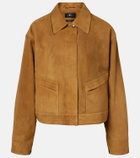 7 For All Mankind Cropped suede jacket
