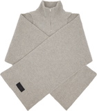 MM6 Maison Margiela Gray Fisherman Knit Camionneur Scarf