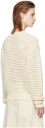 SAGE NATION Off-White Summer Hatchi Sweater