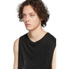 Martin Asbjorn Black and Gold Lurex Damien Tank Top