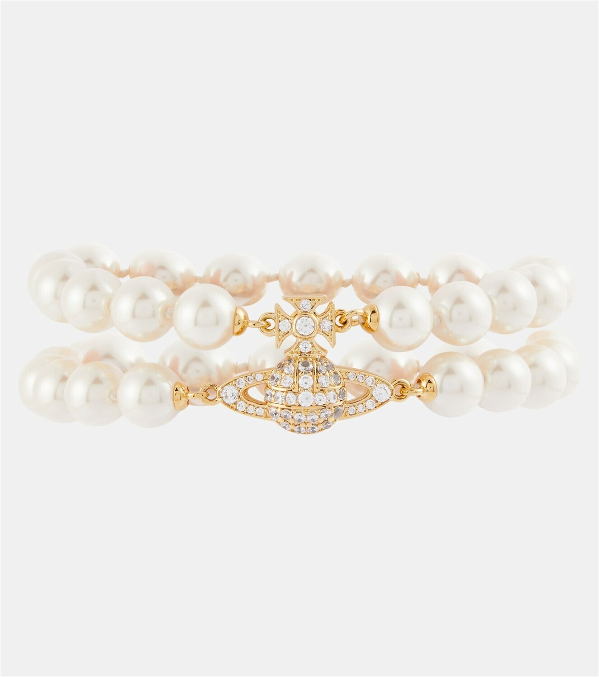 Vivienne Westwood Graziella embellished faux pearl bracelet Vivienne ...