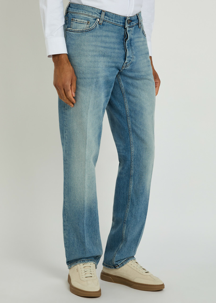 Lardini Relaxed Tapered-leg Jeans Denim