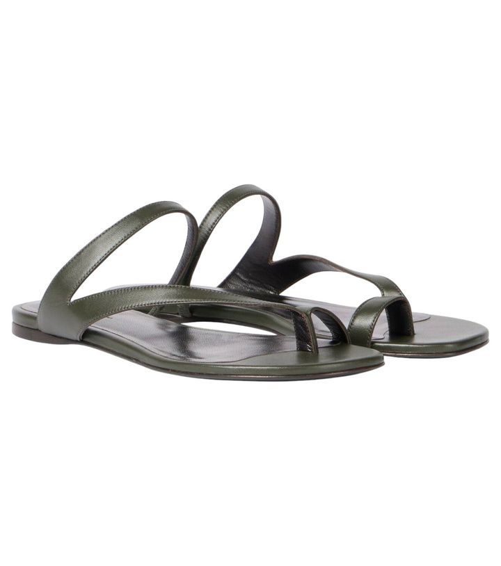Khaite Venice leather slides Khaite