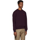 AMI Alexandre Mattiussi Purple Ami de Coeur Sweatshirt