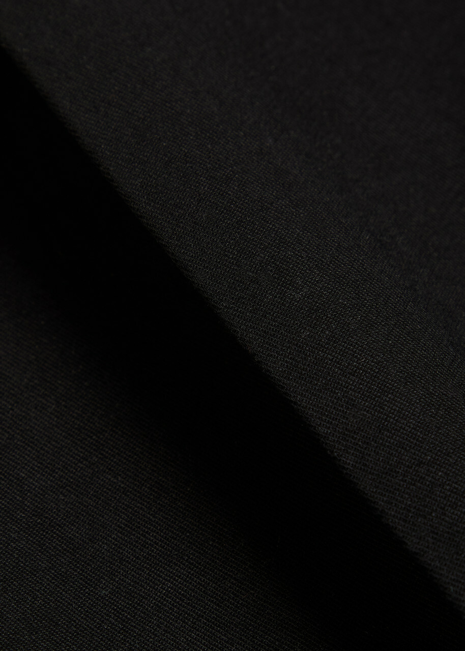 Wax London Aubyn Tapered-leg Twill Trousers Black