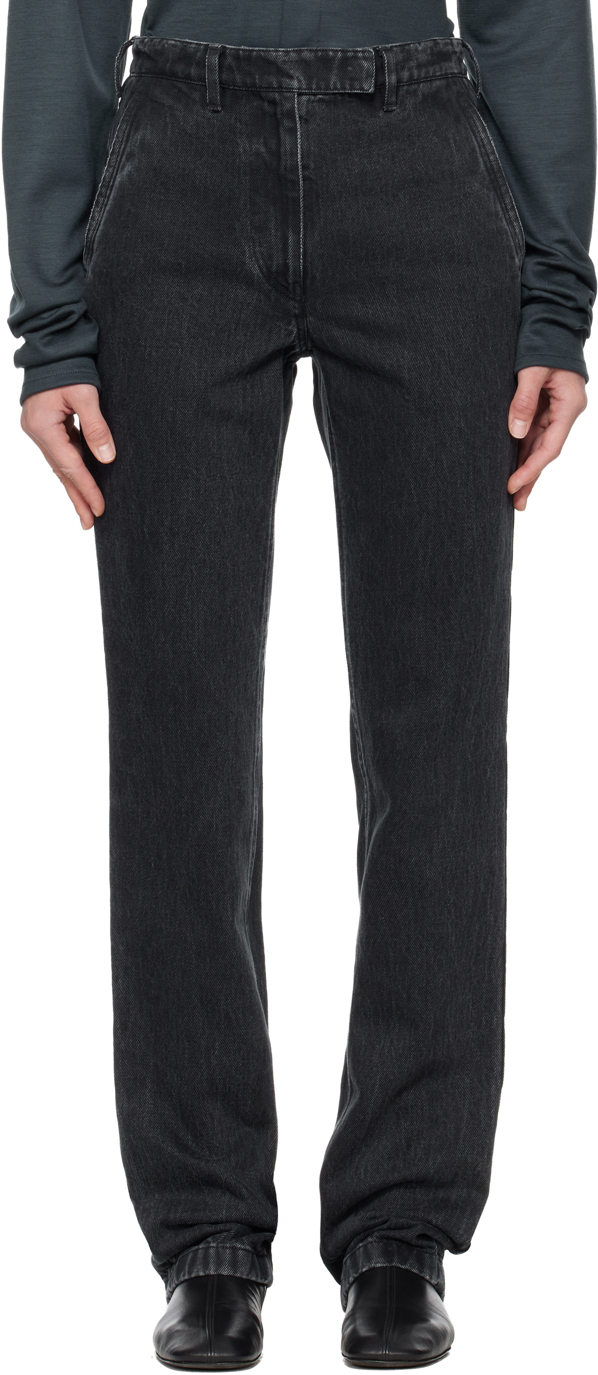 Rier Black Faded Jeans