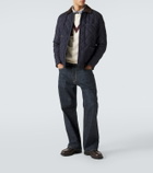 Moncler Quilted denim down jacket