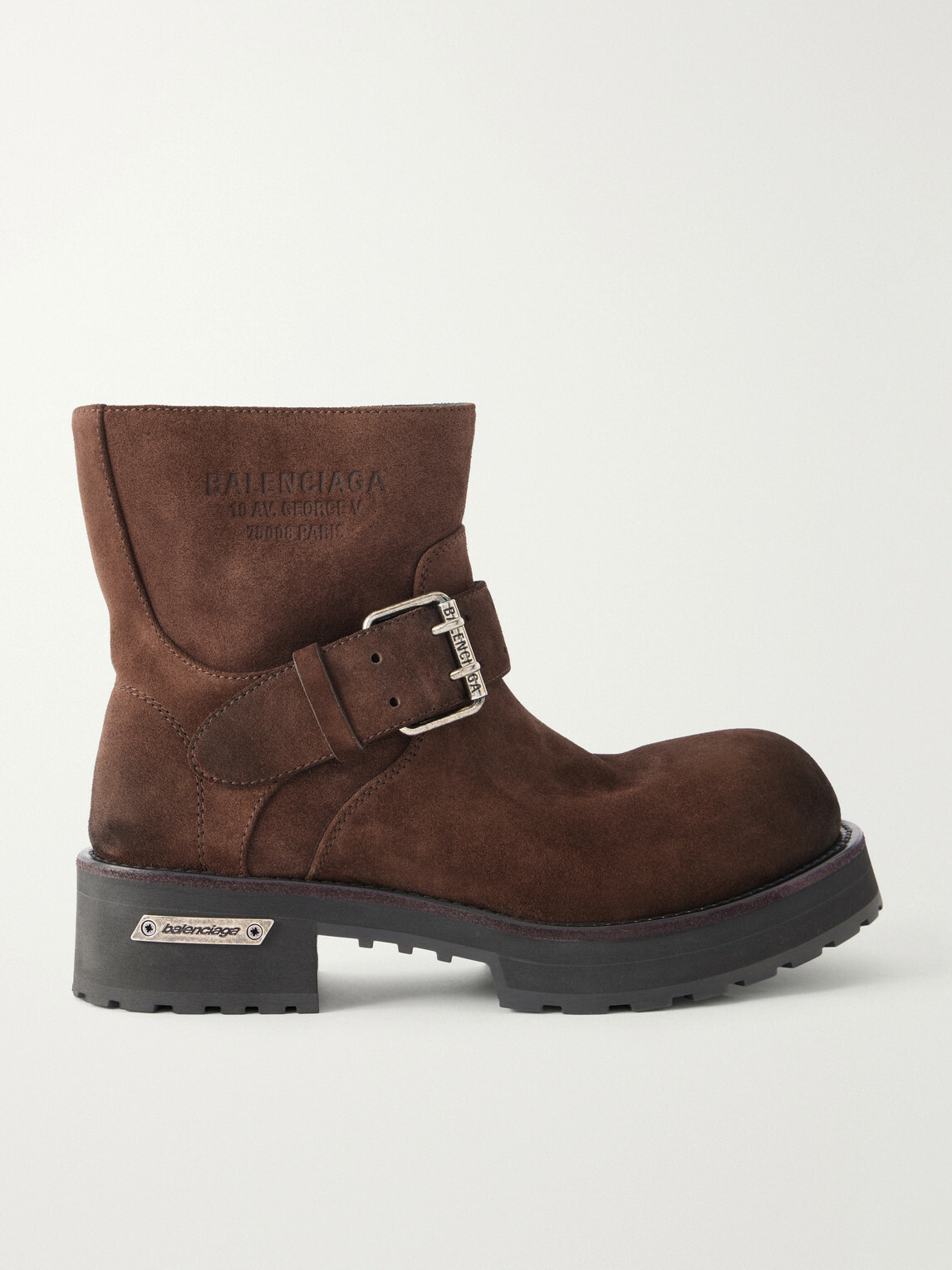 Balenciaga - Venom Waxed-Suede Desert Boots - Brown