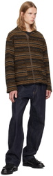Engineered Garments Brown Fair Isle Cardigan